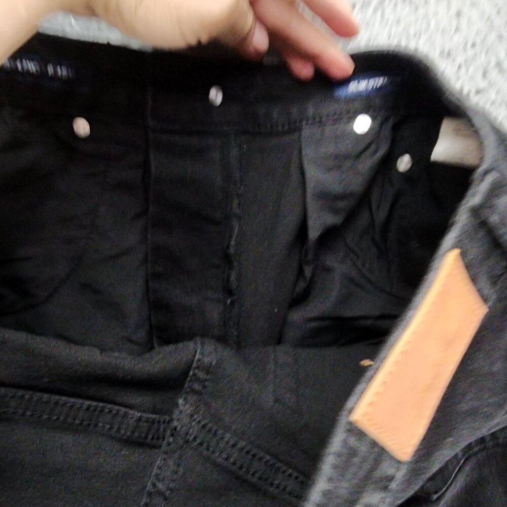 Flag & Anthem Jeans Mens 32x32 Black Stretch Mid Rise Slim Straight *NWOT* - Picture 10 of 16